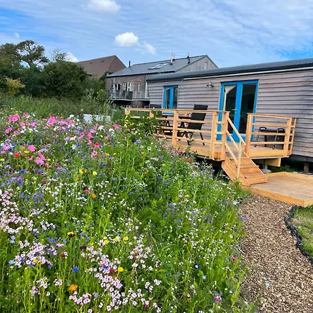 Hotel Schaeferwagen Tiny House Auf Dem Friesenhof Pellworm Exterior foto